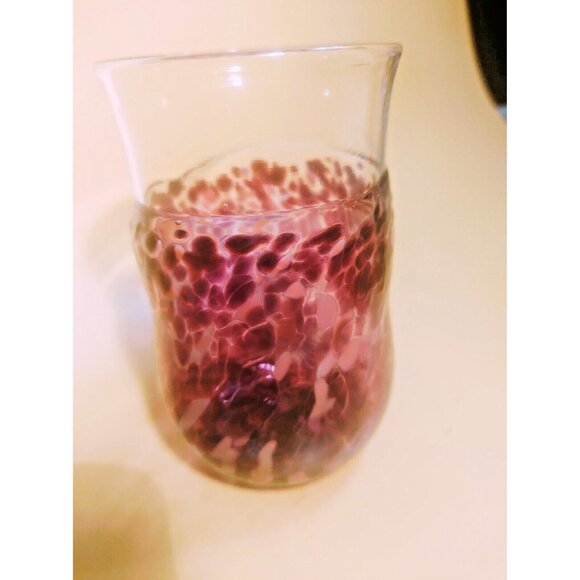 Murano Hand Blown Glass Water Tumbler/Vase 5" Tall 1960's - Picture 3 of 14